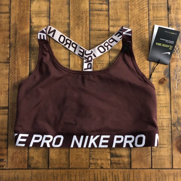 Nike Other - NWT burgundy Nike Sport bra, size Large